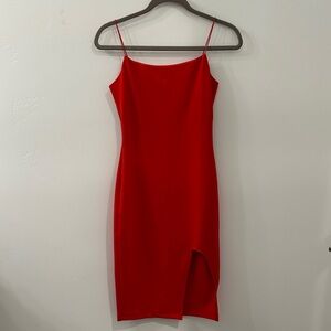 B Darlin Asymmetrical Red Dress